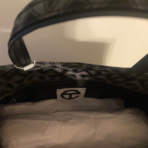 Telfar Jacquard Black Monogram Tote - Picture 4 of 7